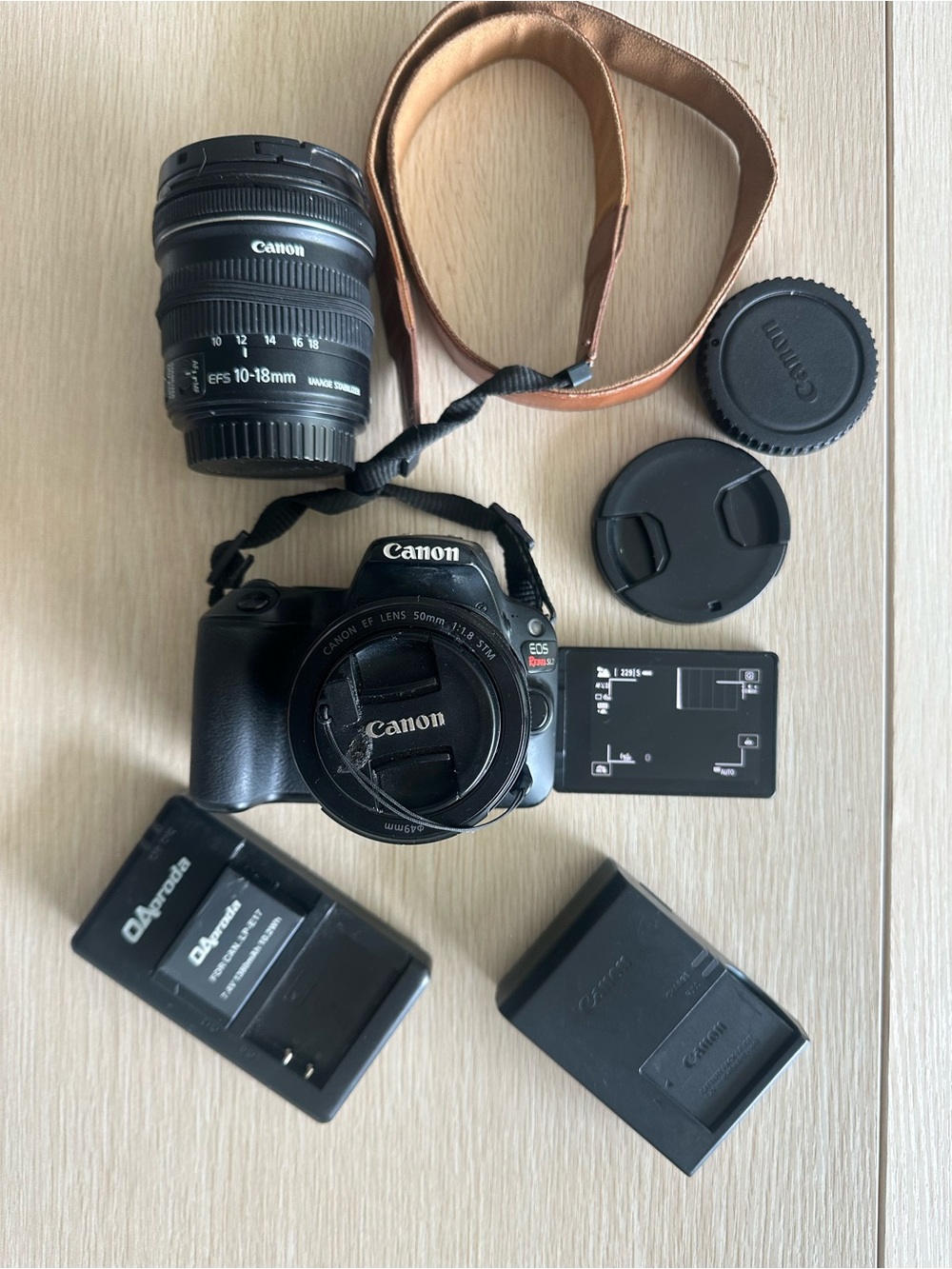 Canon EOS Rebel SL2 Camera + 2 Canon Lenses + Accessories